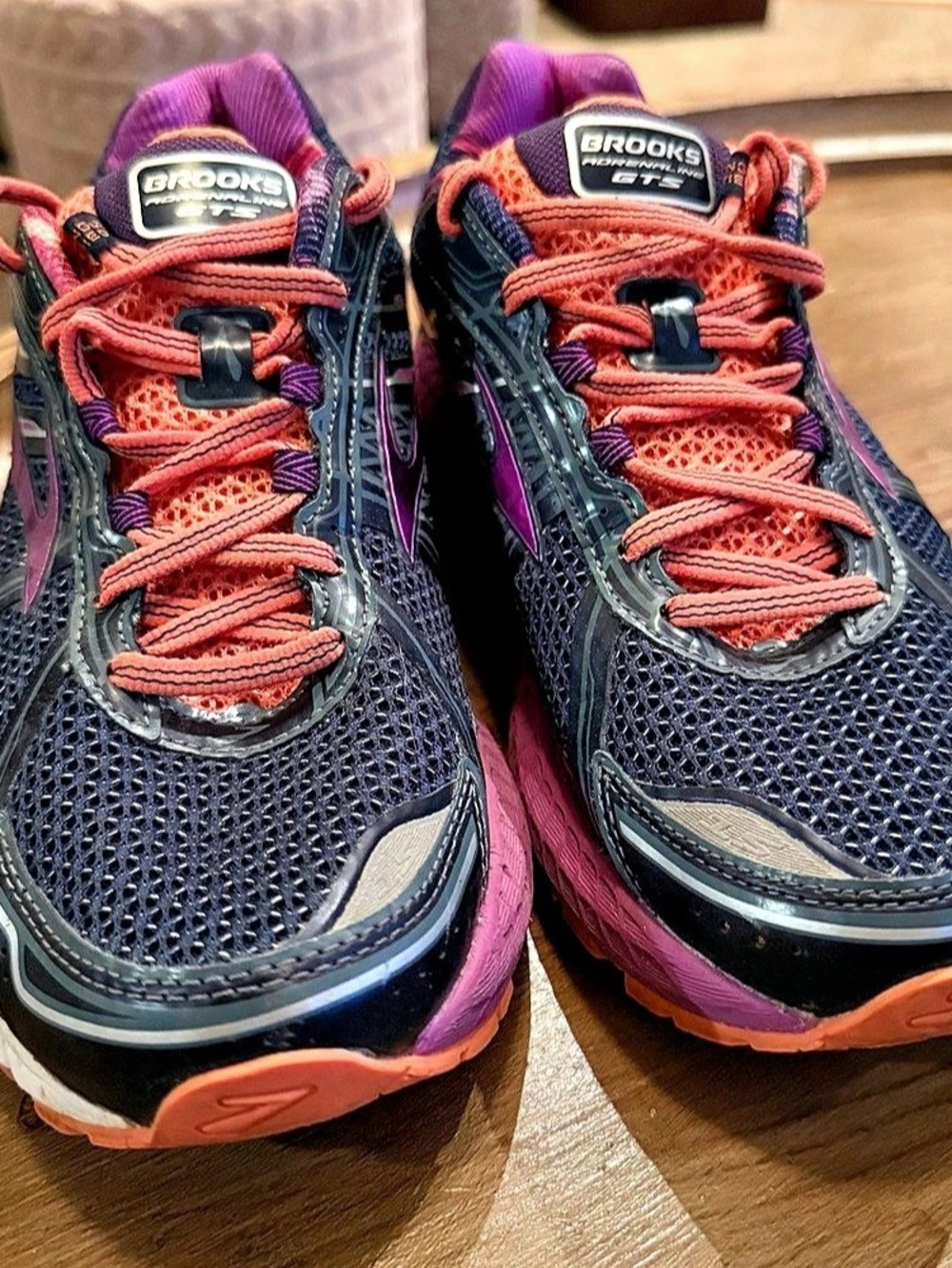 Brooks Adrenaline GTS Women's Running Shoes Blue Purple US 10 B